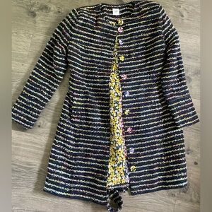 CAbi Multicolor Floral and Tweed Skirt